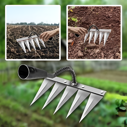 5 Teeth Carbon Steel Garden Weeding